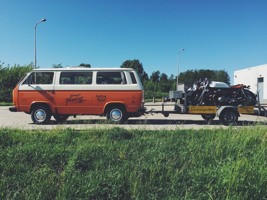 Bikes loaded, VW van loaded...ready for departure.